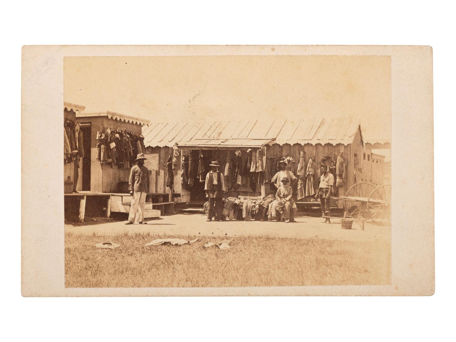 [AFRICAN AMERICANA - EARLY PHOTOGRAPHY]. Genl- Scott & Asst- Bathing Robes to hire, Cape May , [NJ]. Philadelphia, PA: R. Newell's Photograph Gallery.