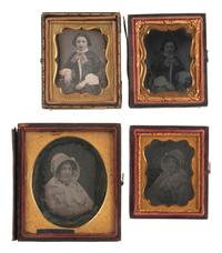 [EARLY PHOTOGRAPHY]. A collection of assorted pairs of images featuring the same subject.