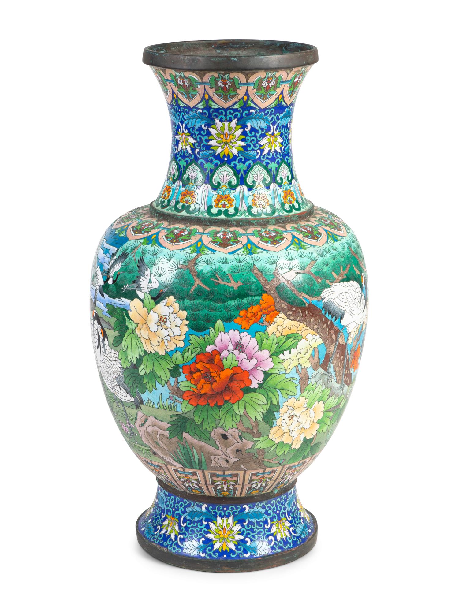 A Monumental Chinese Cloisonné Vase — 19TH/20TH CENTURY