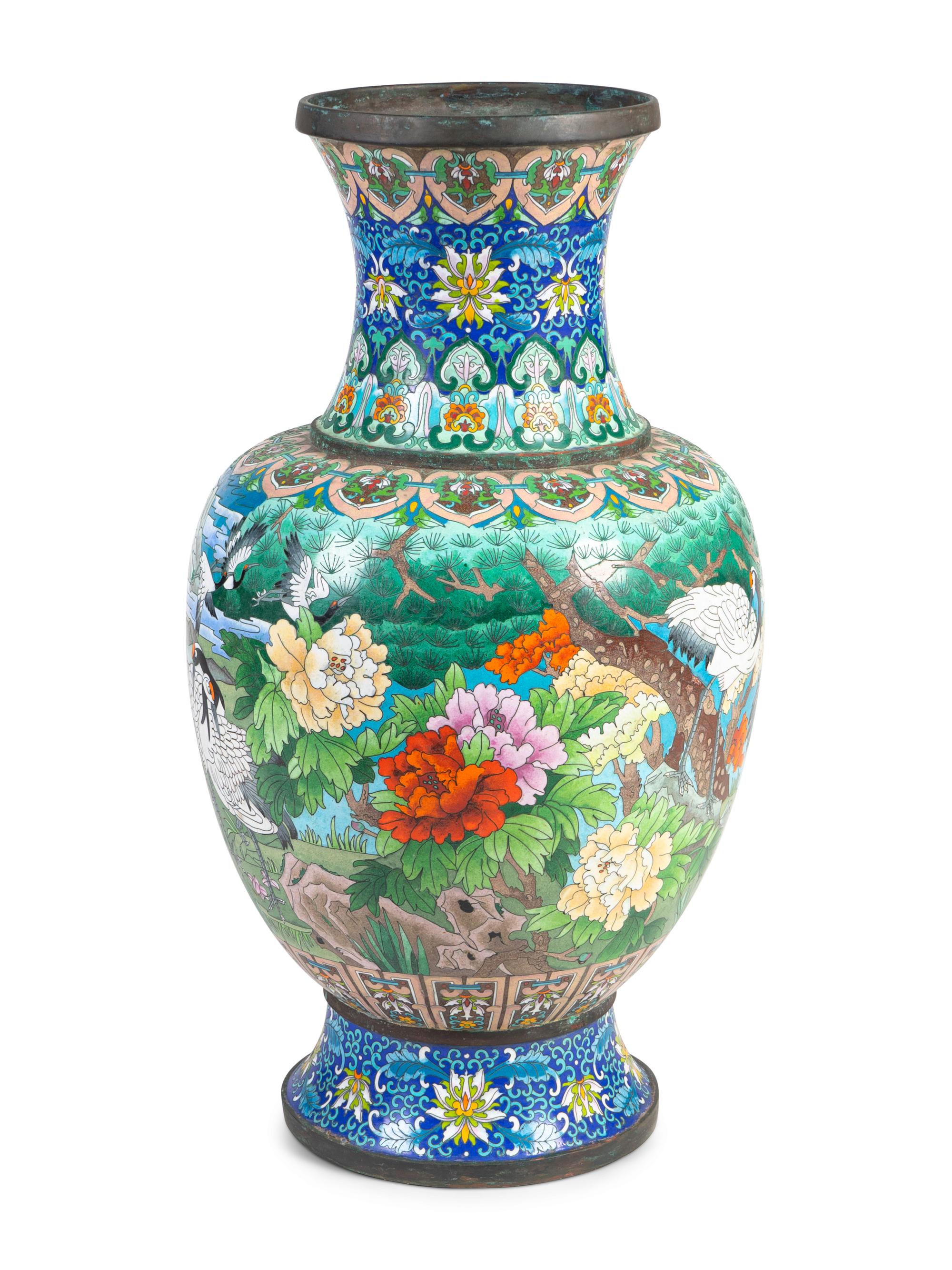 A Monumental Chinese Cloisonné Vase — 19TH/20TH CENTURY