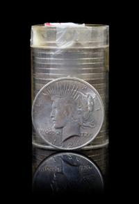A Group of Twenty United States 1924 Peace Silver Dollars