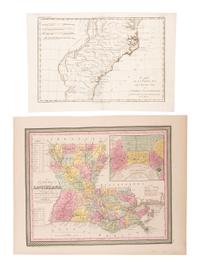 [MAPS - LOUISIANA - WAR OF 1812]. Maps of Louisiana, incl. Battle of New Orleans battle site map.