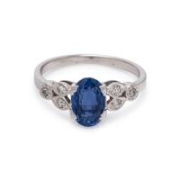 SAPPHIRE AND DIAMOND RING
