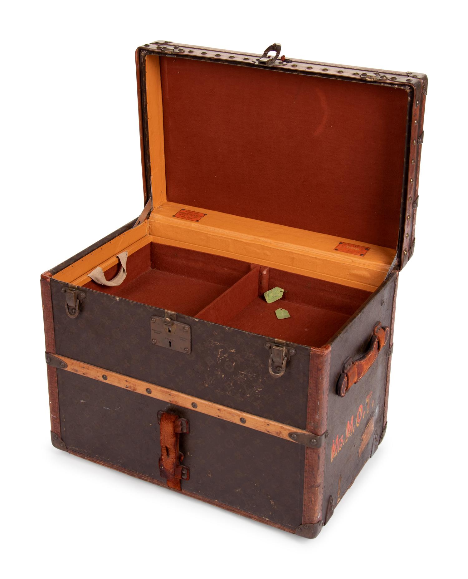 Two Louis Vuitton Early 20th Century Travel Trunks