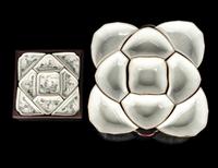Two Chinese Famille Rose Porcelain Sweetmeats Sets
