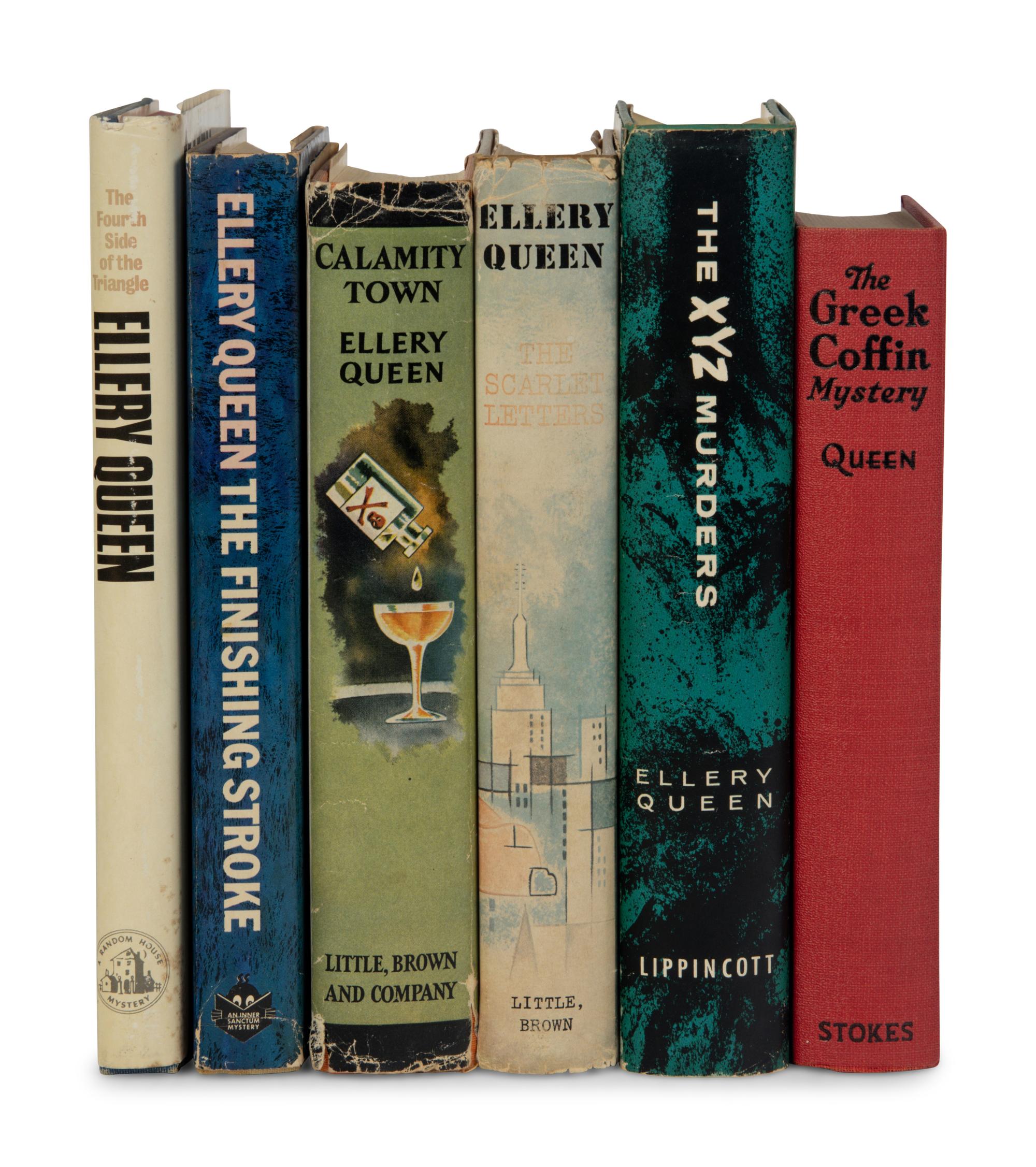 QUEEN, Ellery (pseudonyms of Frederic Dannay and Manfred Bennington Lee). A group of 6 FIRST EDITIONS, comprising:
