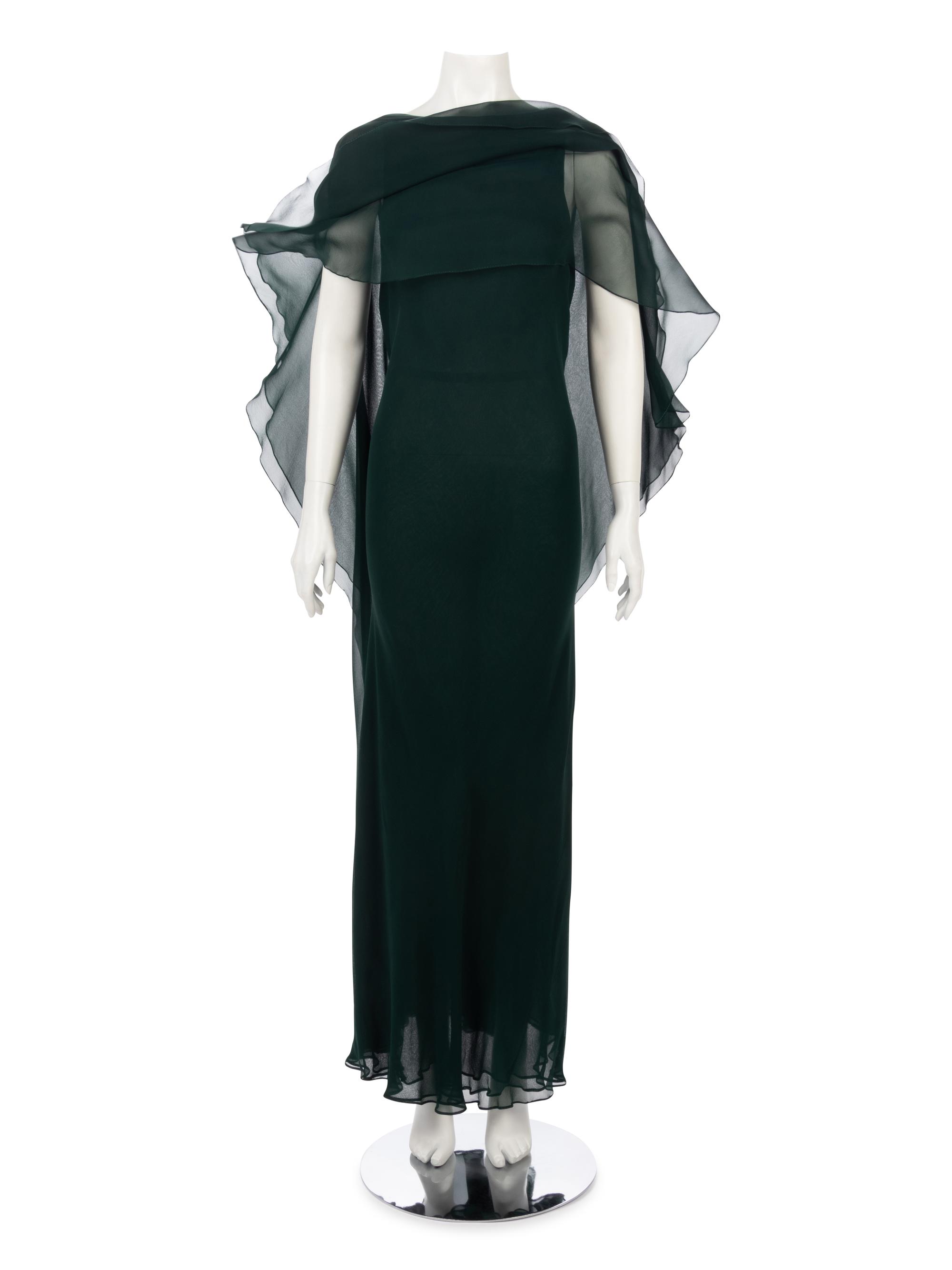 Halston Crepe Chiffon Evening Dress, 1970s