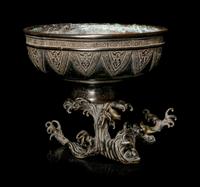 A Silver and Bronze Hibachi