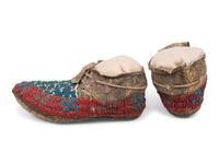 Sioux Beaded Hide Moccasins