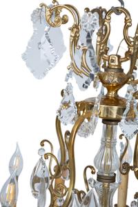 A French Gilt Bronze and Cut Glass Twenty-Light Chandelier