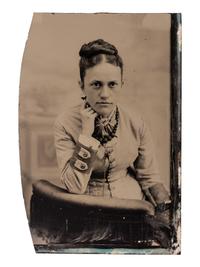 [EARLY PHOTOGRAPHY]. A group of 5 daguerreotypes and ambrotype of painted portraits, including: