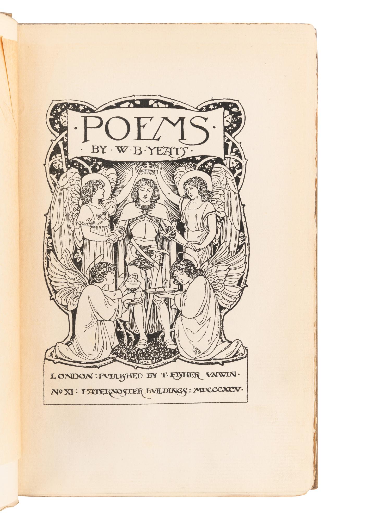 YEATS, William Butler (1865-1939). Poems. London: T. Fisher Unwin, 1895.