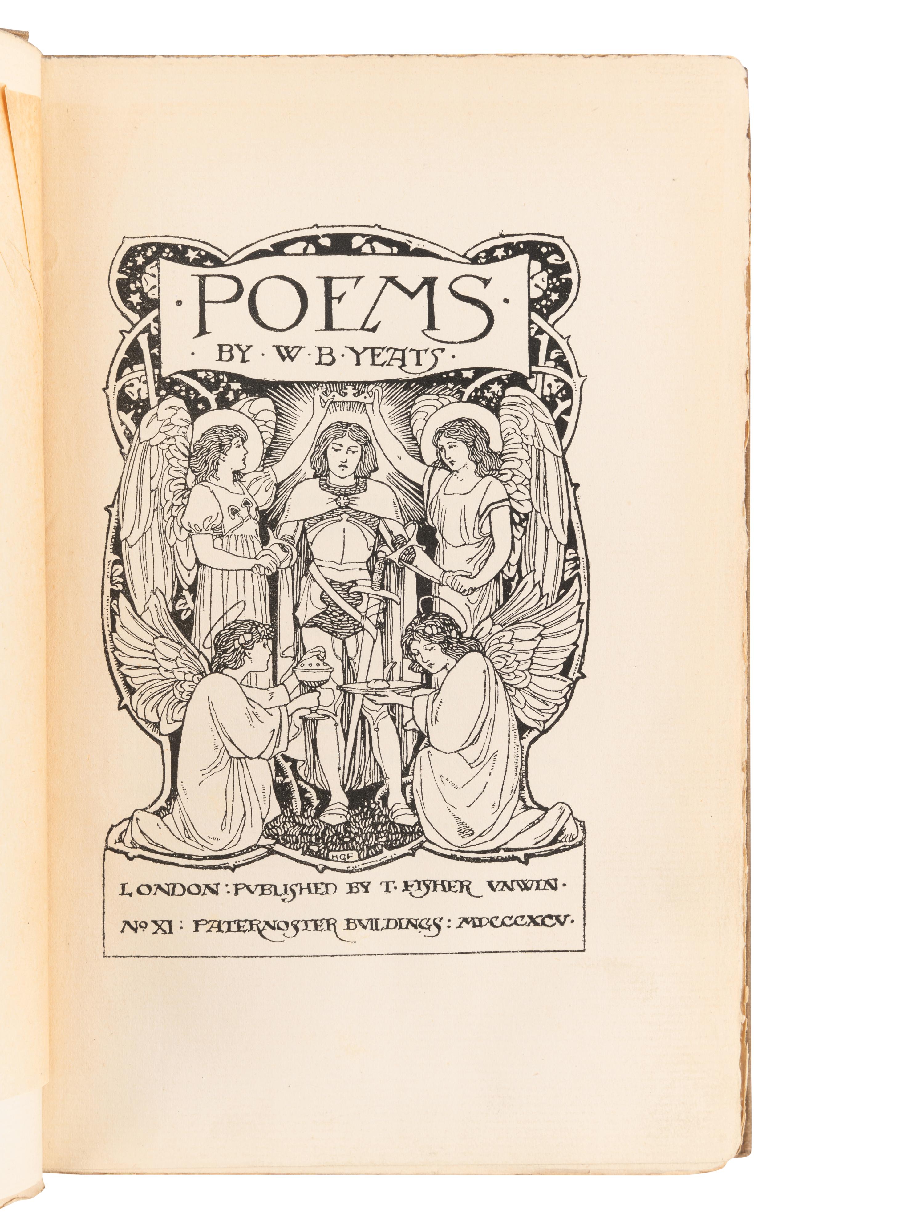YEATS, William Butler (1865-1939). Poems. London: T. Fisher Unwin, 1895.