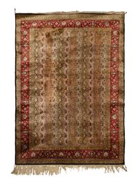 A Ferahan Design Mercerized Cotton Rug
