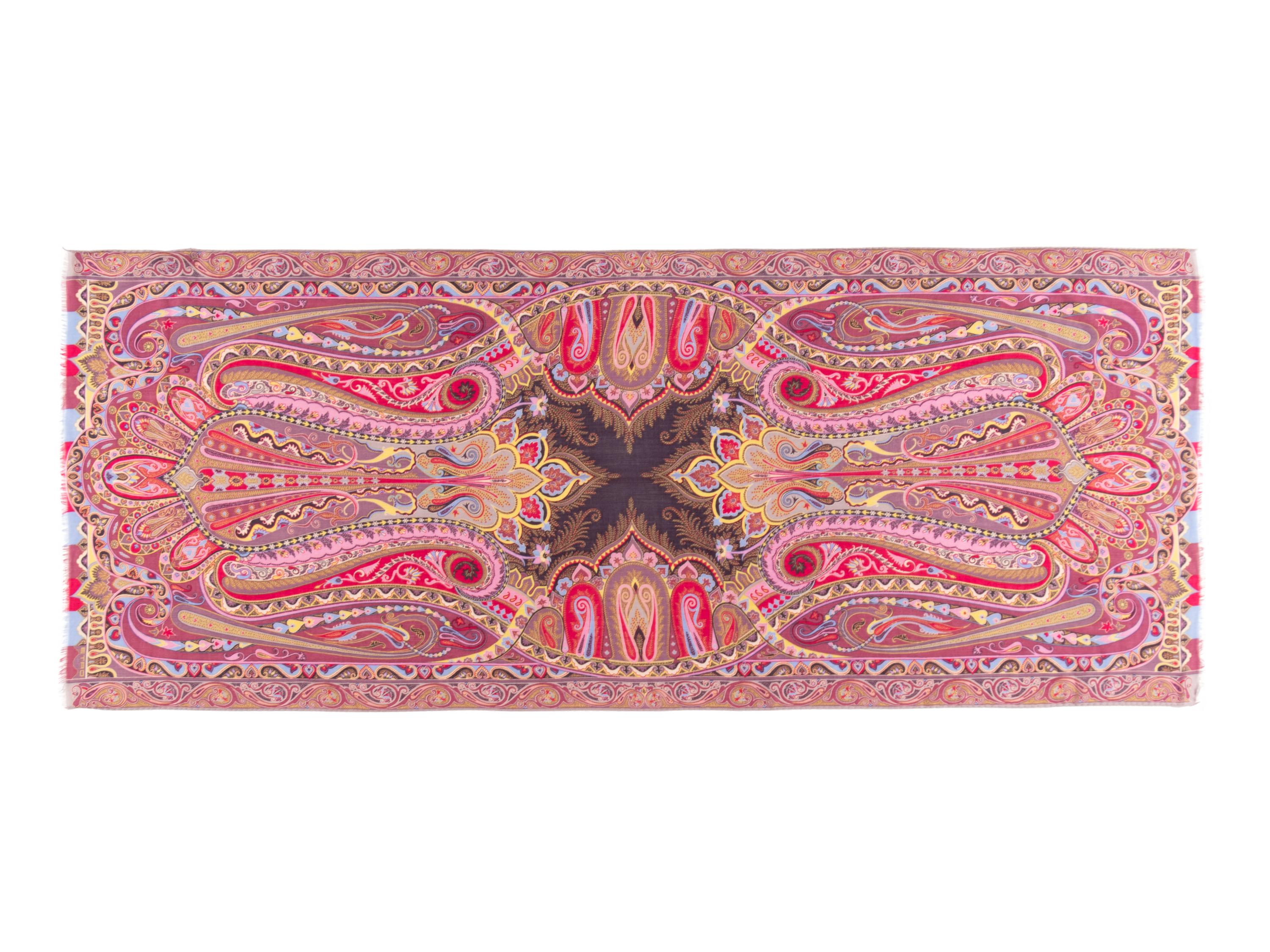 Five Designer Scarves: One Giorgio Armani, One Oscar de la Renta, One Valentino, Two Etro