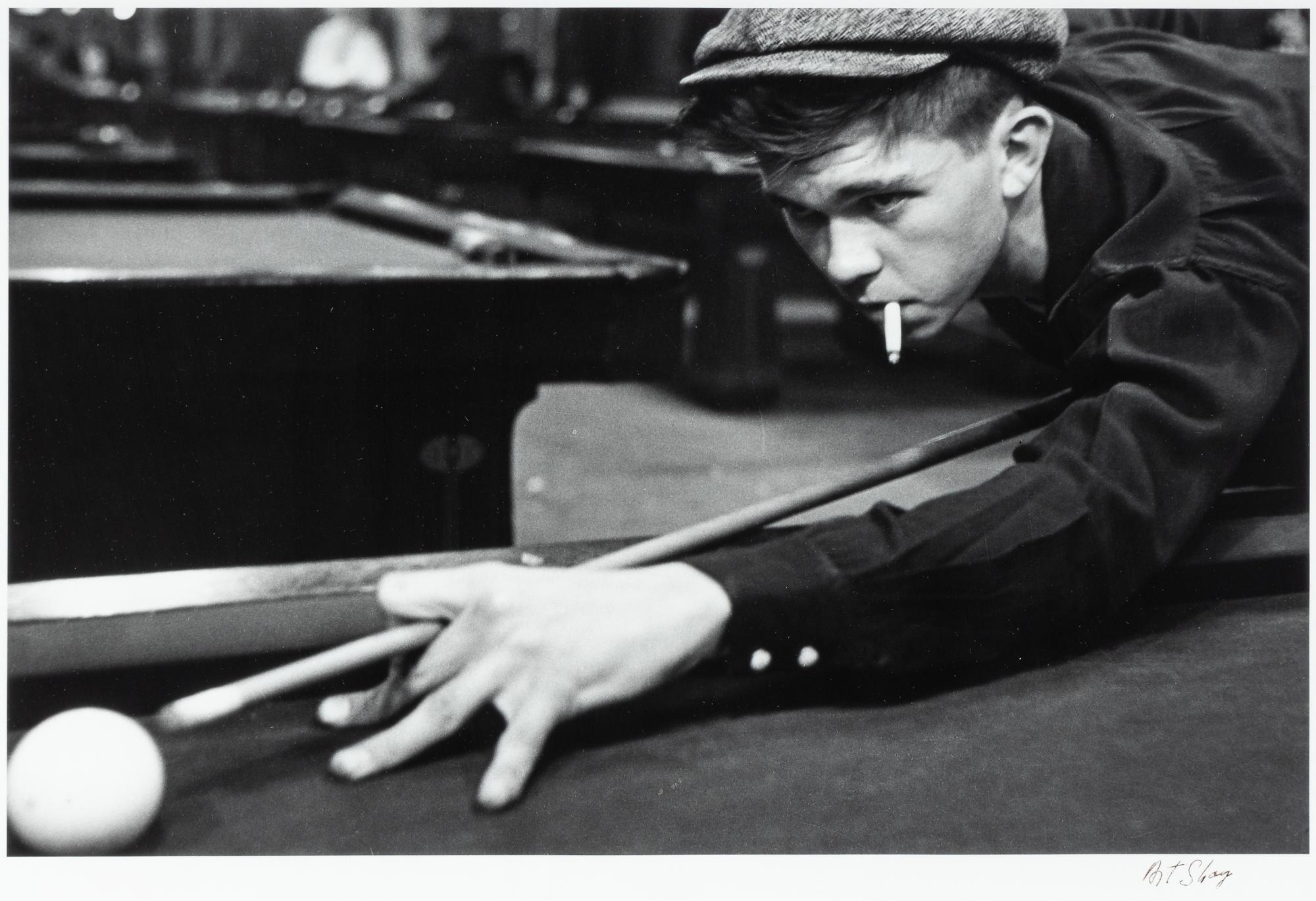 Art Shay (1922-2018) West Side Pool Player, 1950