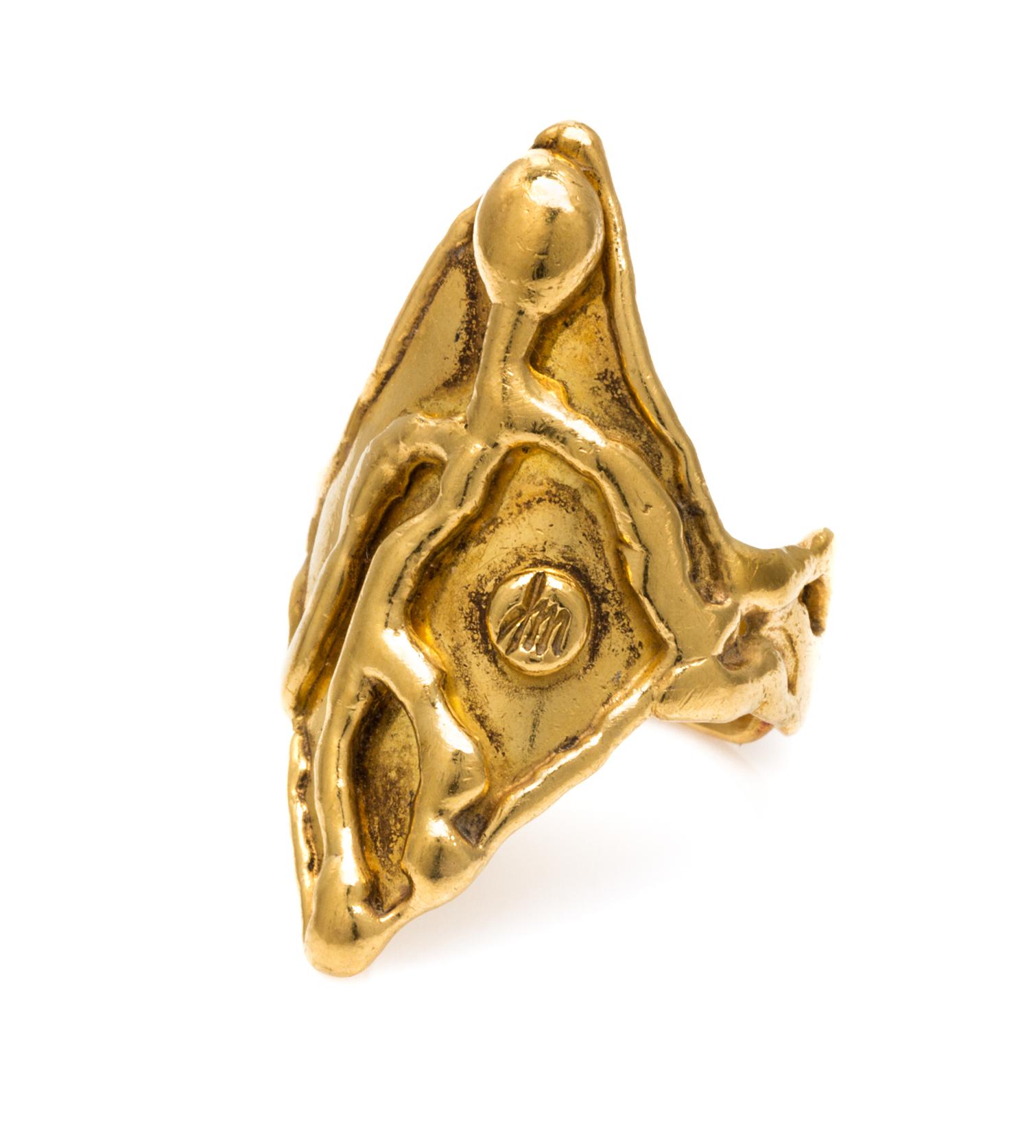 A 22 Karat Yellow Gold Ring, Jean Mahie, 9.50 dwts.