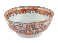 A Chinese Export Porcelain Punch Bowl