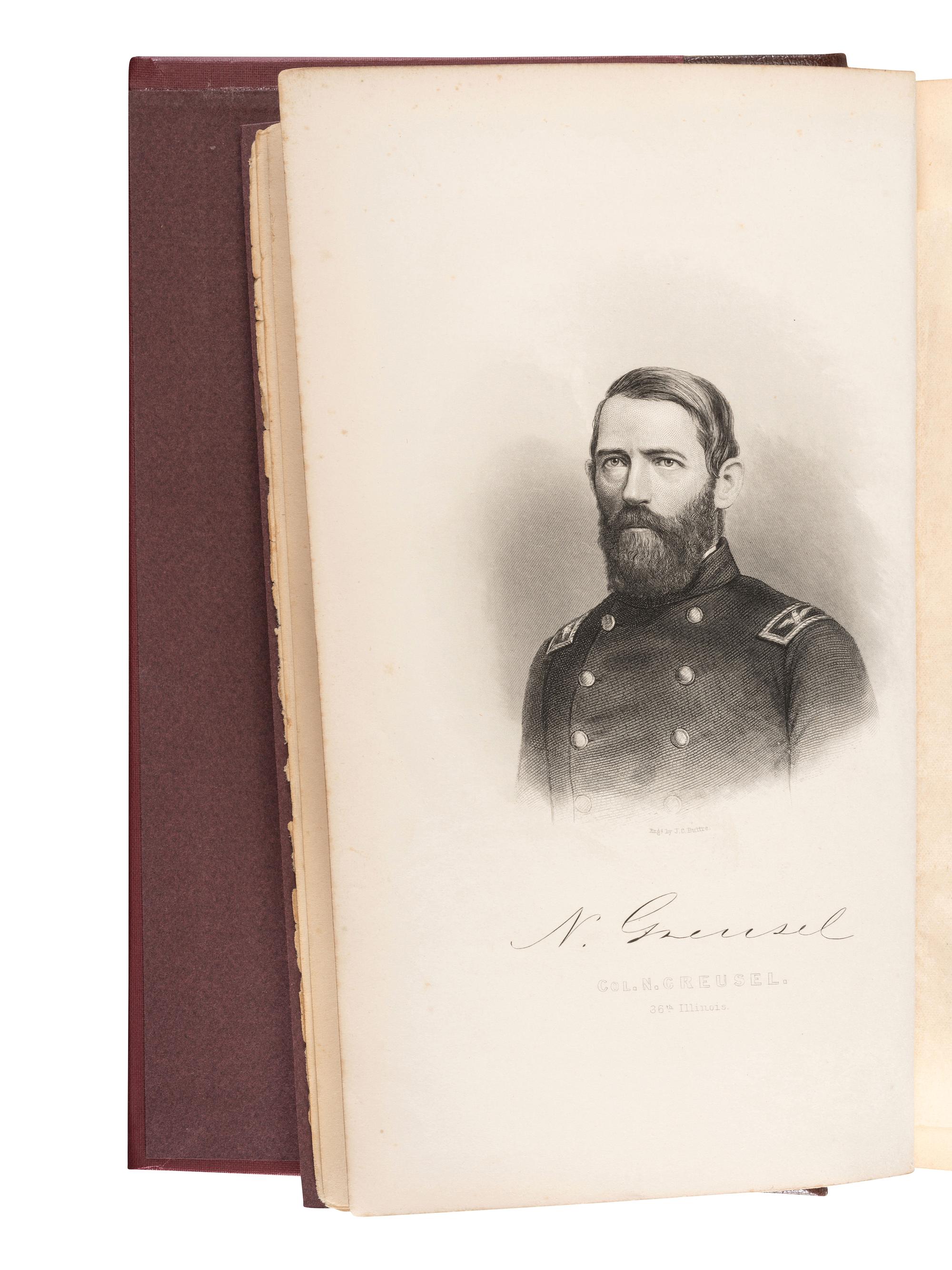 [CIVIL WAR - ILLINOIS]. BENNET, Lyman G. and HAIGH, William. M. History of the 36th Regiment Illinois Volunteers. [Aurora, IL]: [Knickerbocker & Hodder], [1876].