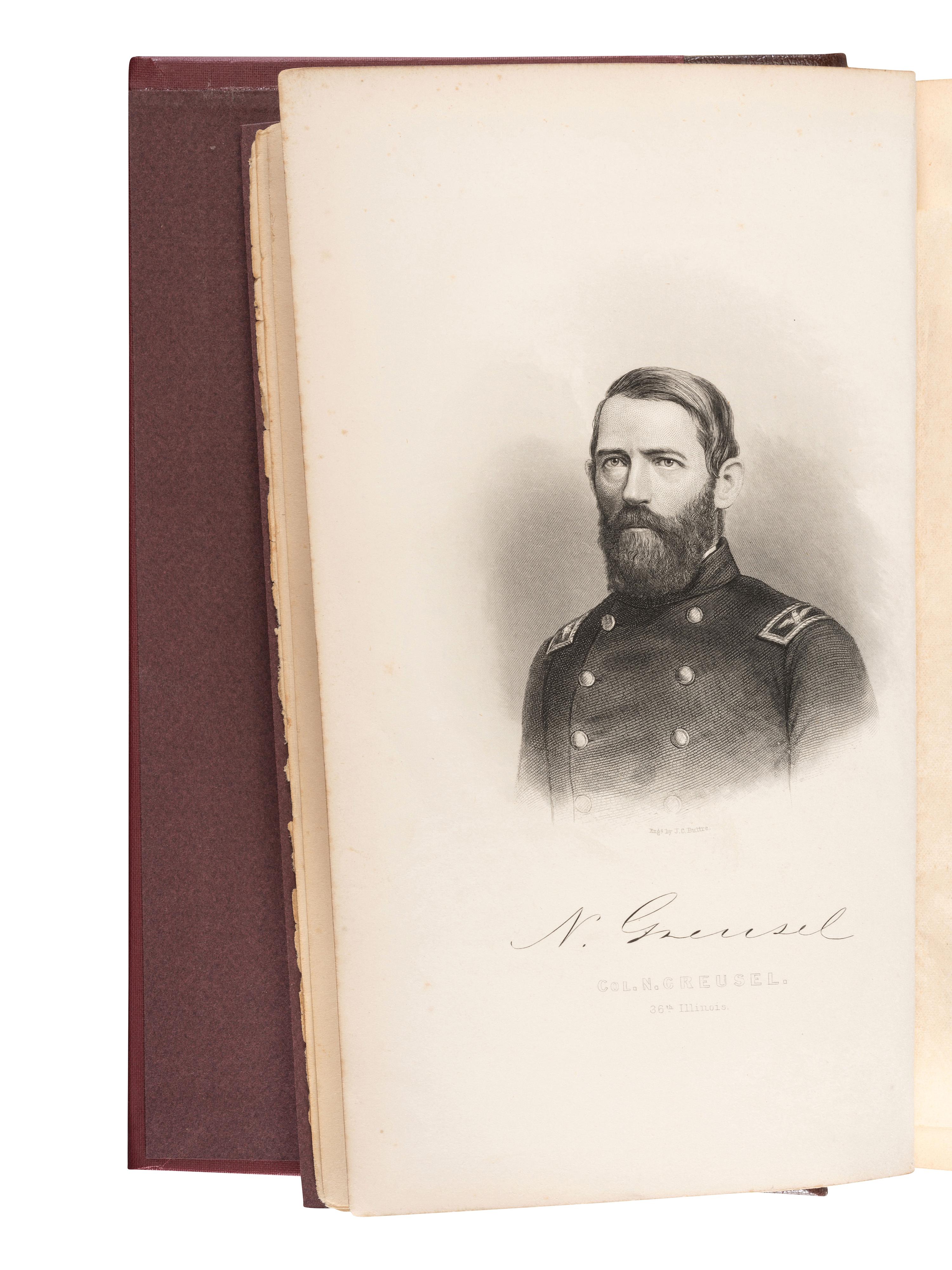 [CIVIL WAR - ILLINOIS]. BENNET, Lyman G. and HAIGH, William. M. History of the 36th Regiment Illinois Volunteers. [Aurora, IL]: [Knickerbocker & Hodder], [1876].