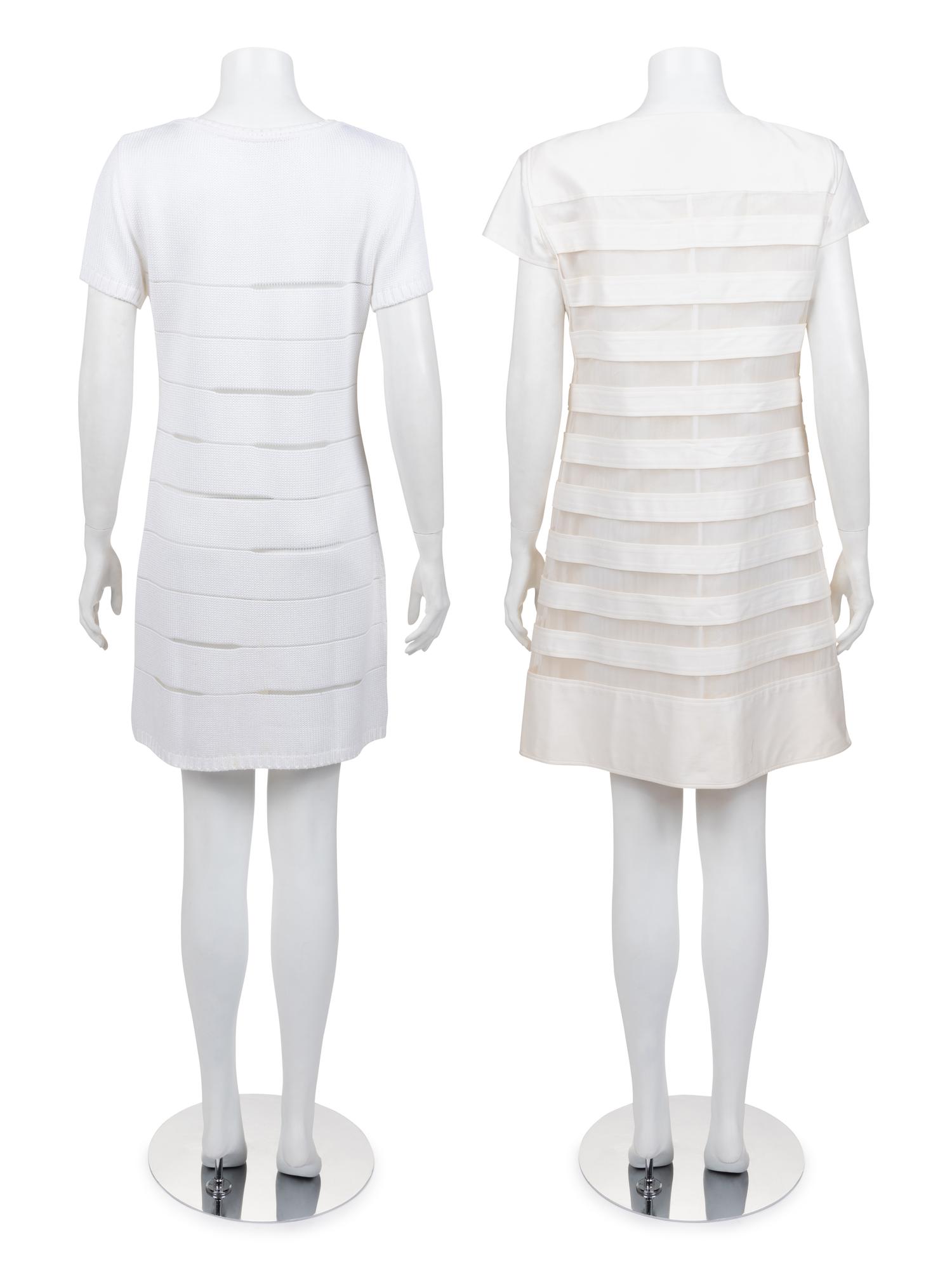 Two Courrèges Knit Dresses, 1980-2000s