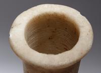 Two Egyptian Alabaster Columnar Vessels