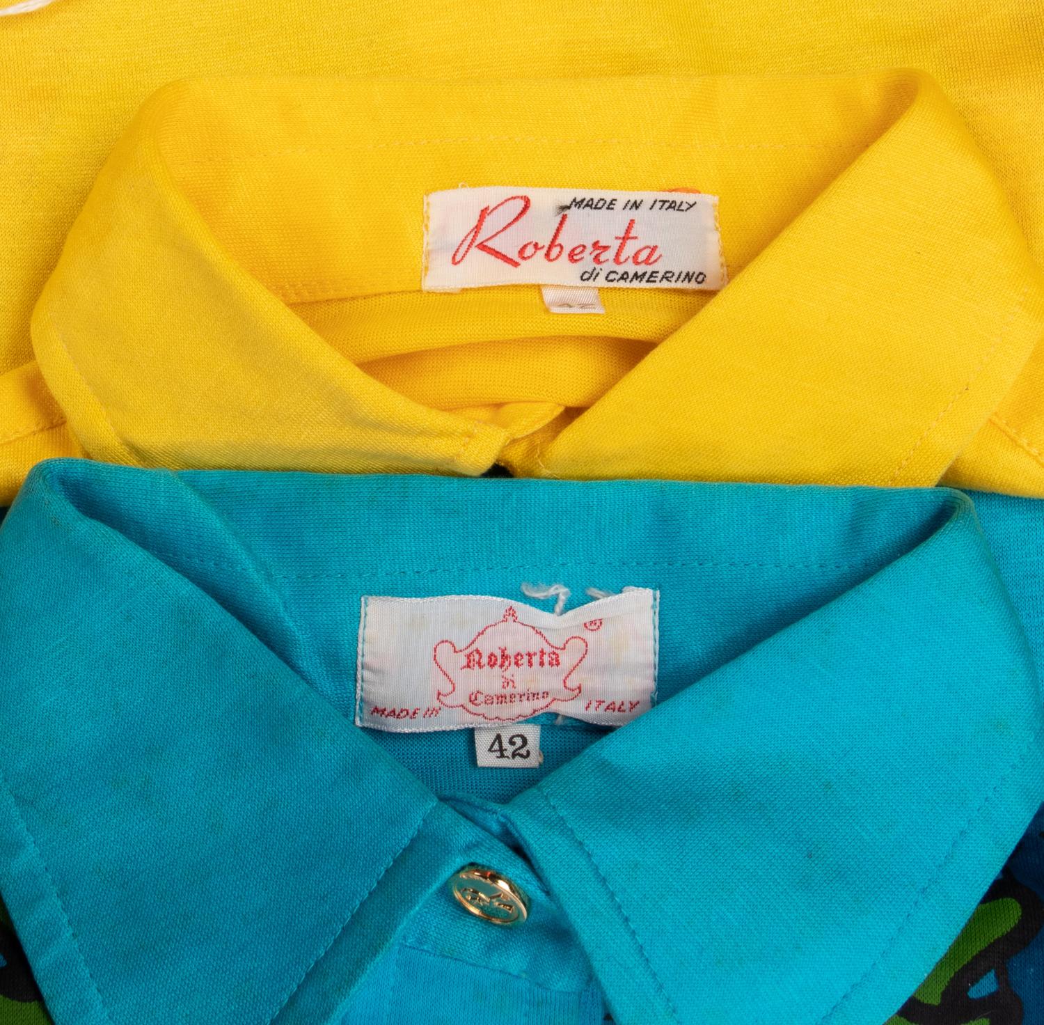 Two Roberta di Camerino Shirts, 1970s