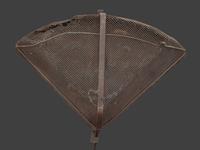 A Forged and Hammered Iron Figural Chestnut Roaster