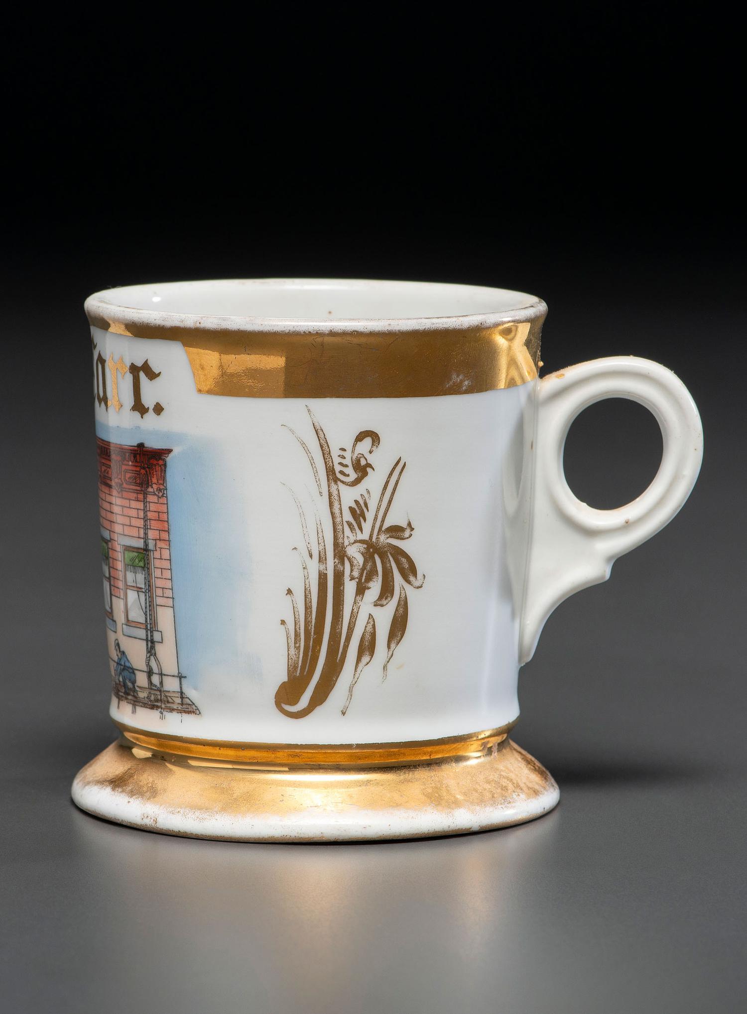 A House Painter's Porcelain Occupational Shaving Mug