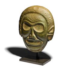A Taino-Style Stone Votive Mask