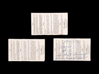 A Group of Significant 1972 Tickets From the Final Games of Roberto Clemente,