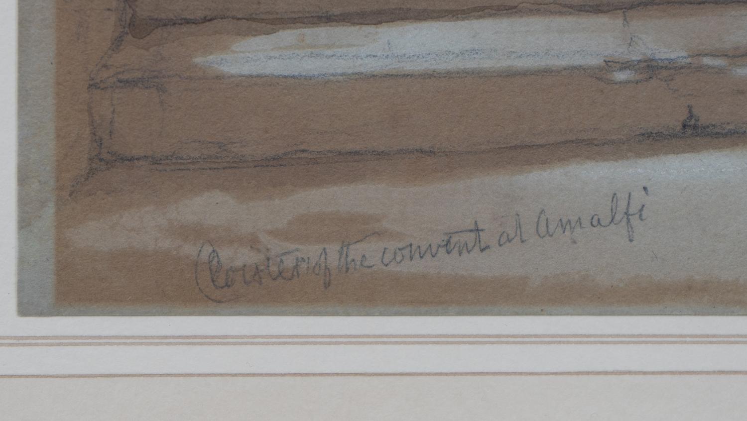 Cloister of the Convent at Amalfi — circa 1830s