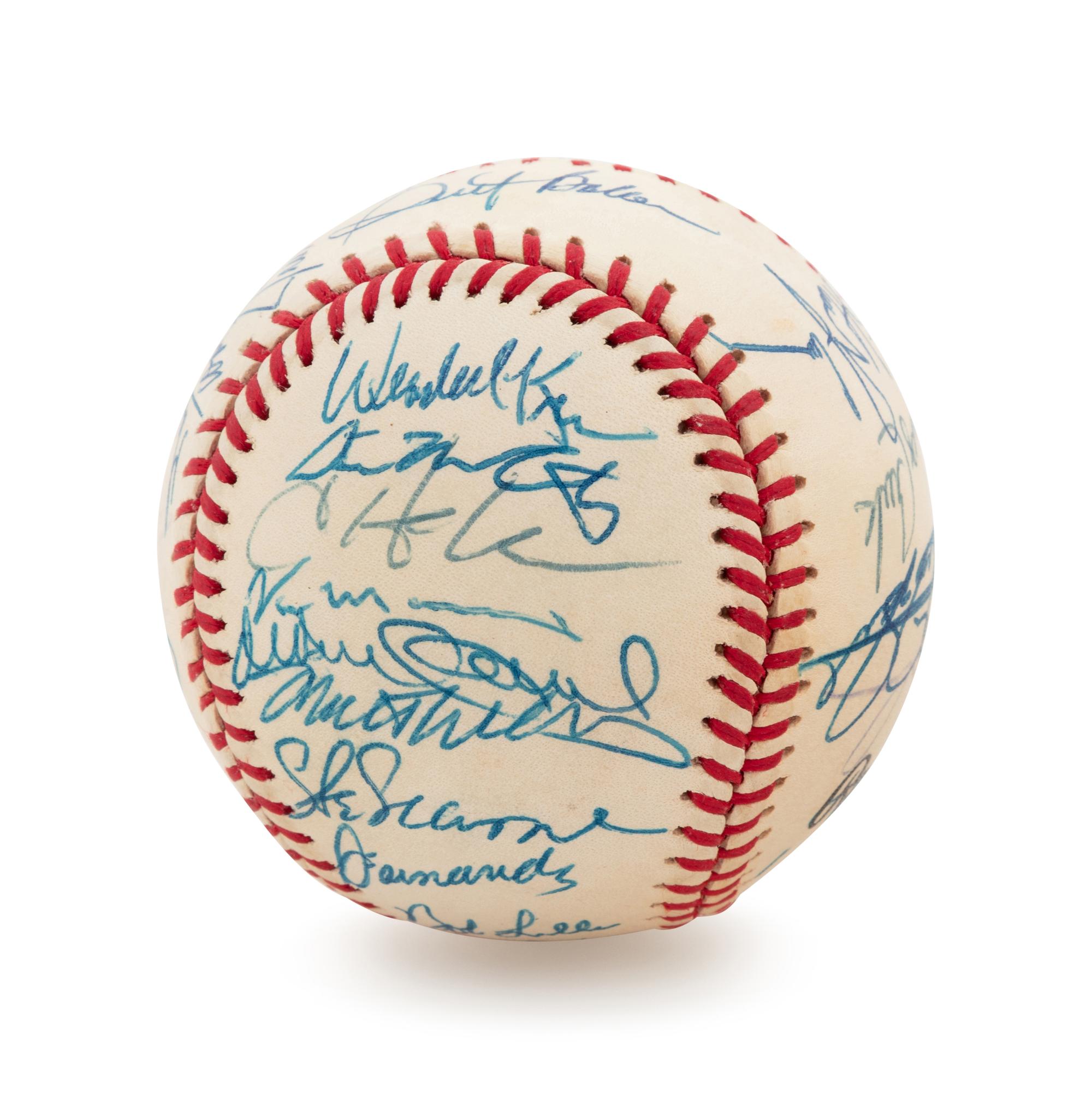 A Group of Four San Francisco Giants Signed Baseballs Including Barry Bonds (1996 Team Signed), Bobby Bonds, Orlando Cepeda and Willie Mays