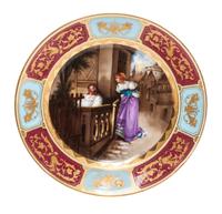 A Royal Vienna Cabinet Plate Diameter 9 1/2 inches.