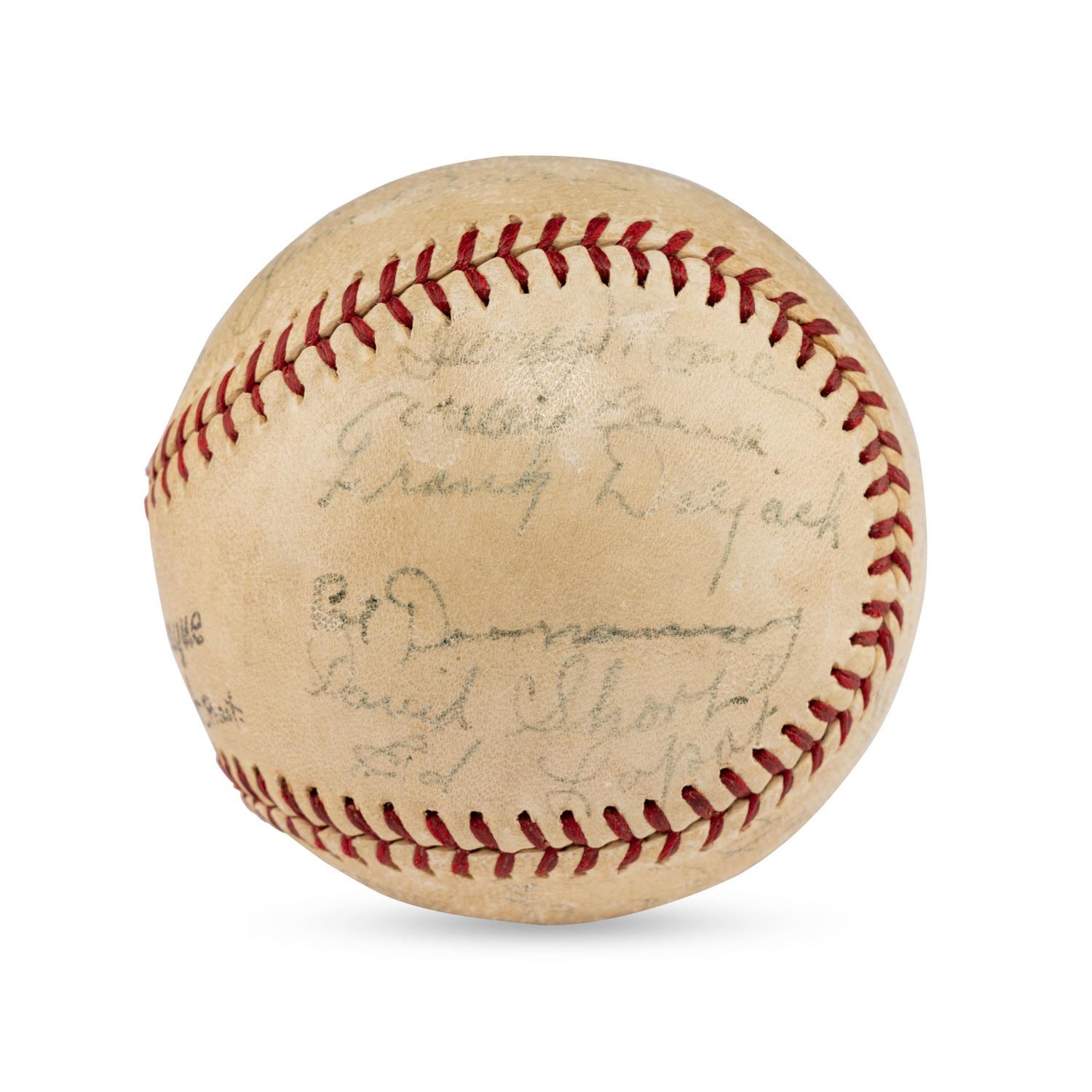 A 1938 Shreveport Sports Teams Signed Autograph Baseball