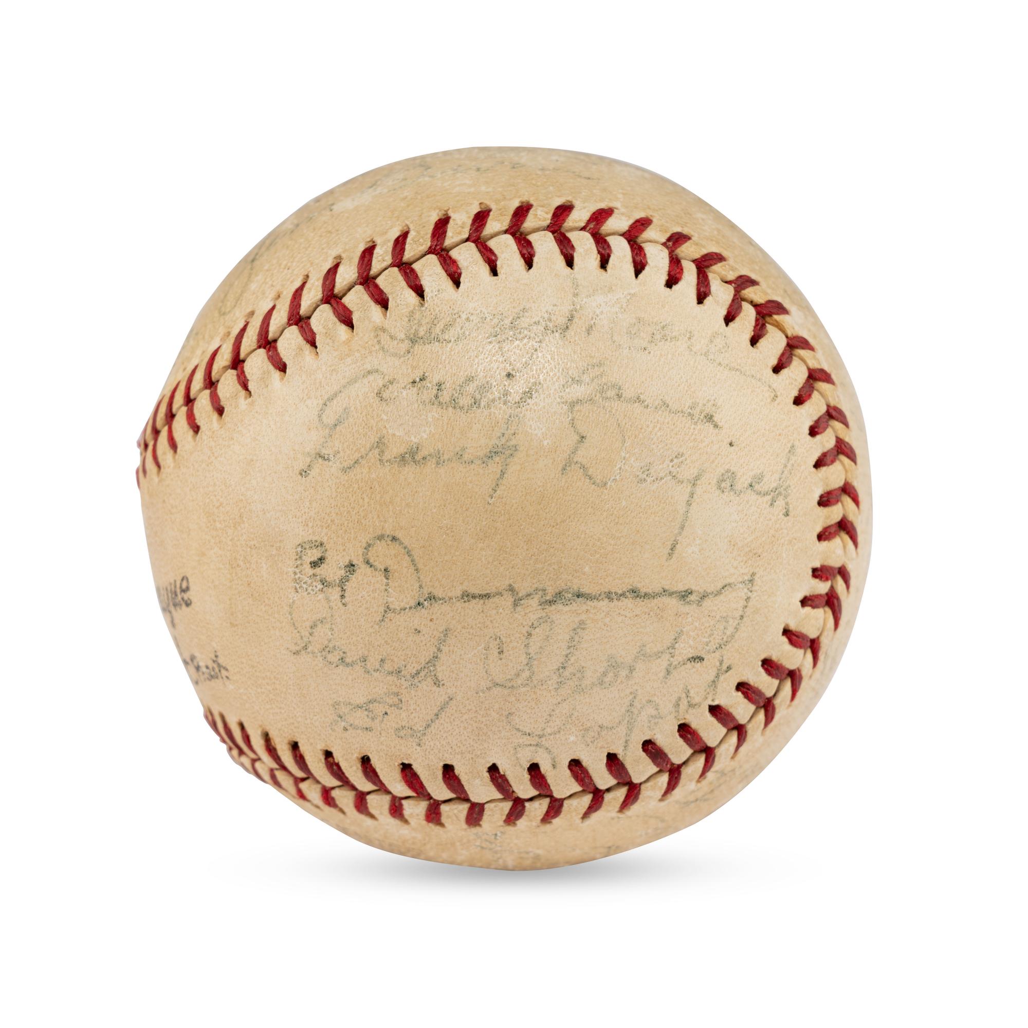 A 1938 Shreveport Sports Teams Signed Autograph Baseball
