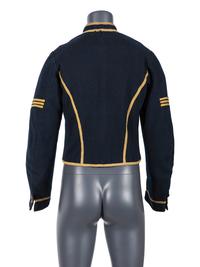 Model 1855 cavalry sergeant's uniform jacket with field modifications.