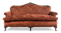 A Louis XV Style Walnut Sofa Height 37 x width 72 x depth 33 inches. — EARLY 20TH CENTURY
