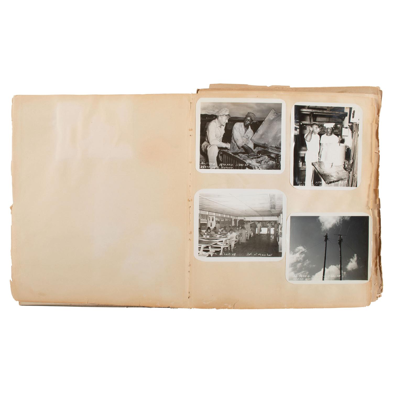 [African Americana] [Korean & Vietnam War] Saucier, Jr., John B. Dog Tags and Photo Album of an African American USAF Sgt