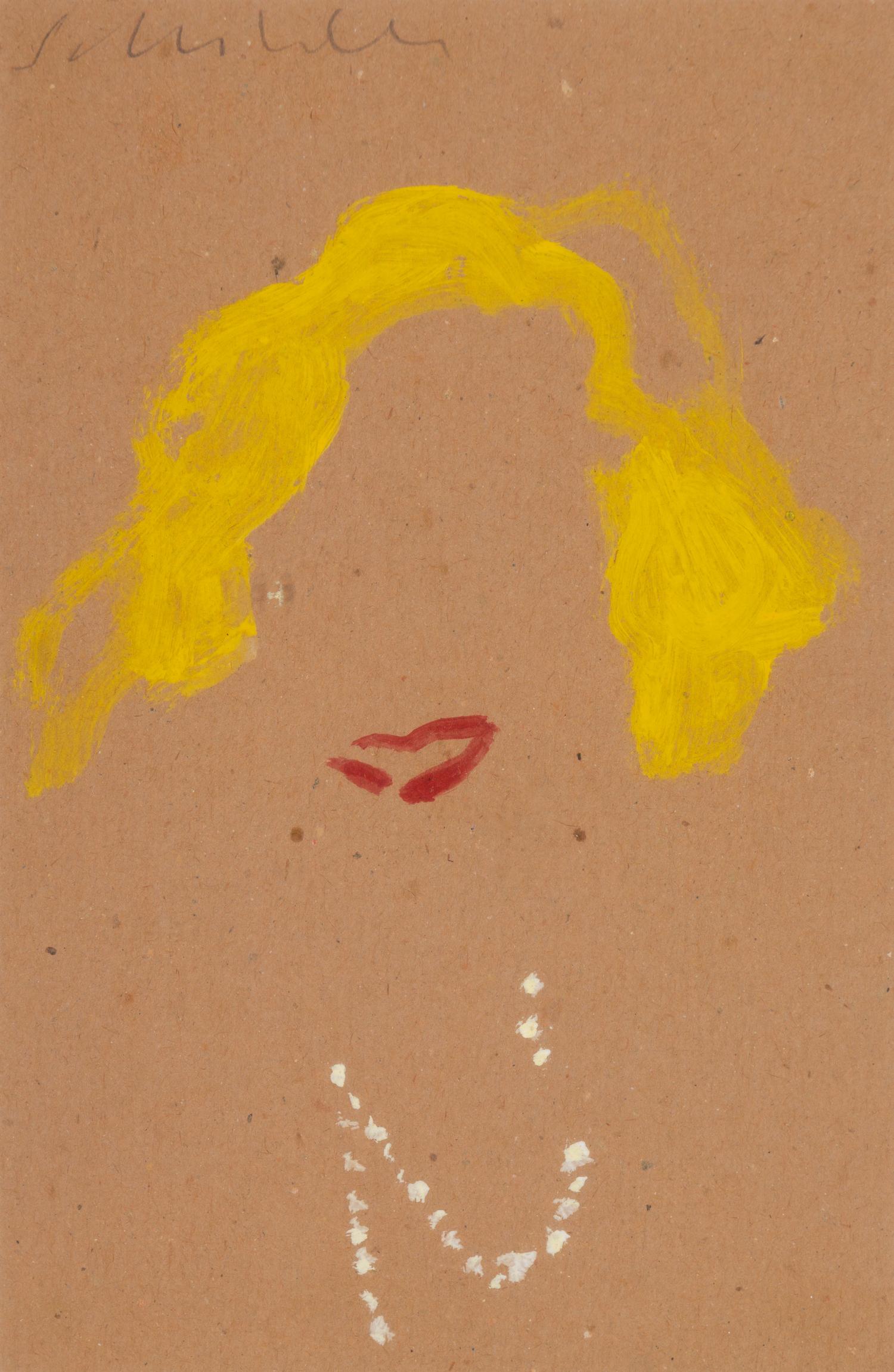 Three Works: Woman with Necklace, Sketch of Donna, Sketch of Superman