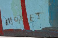 Untitled (Blue Man with Red Poles)