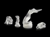 Four Lalique Nude Figures