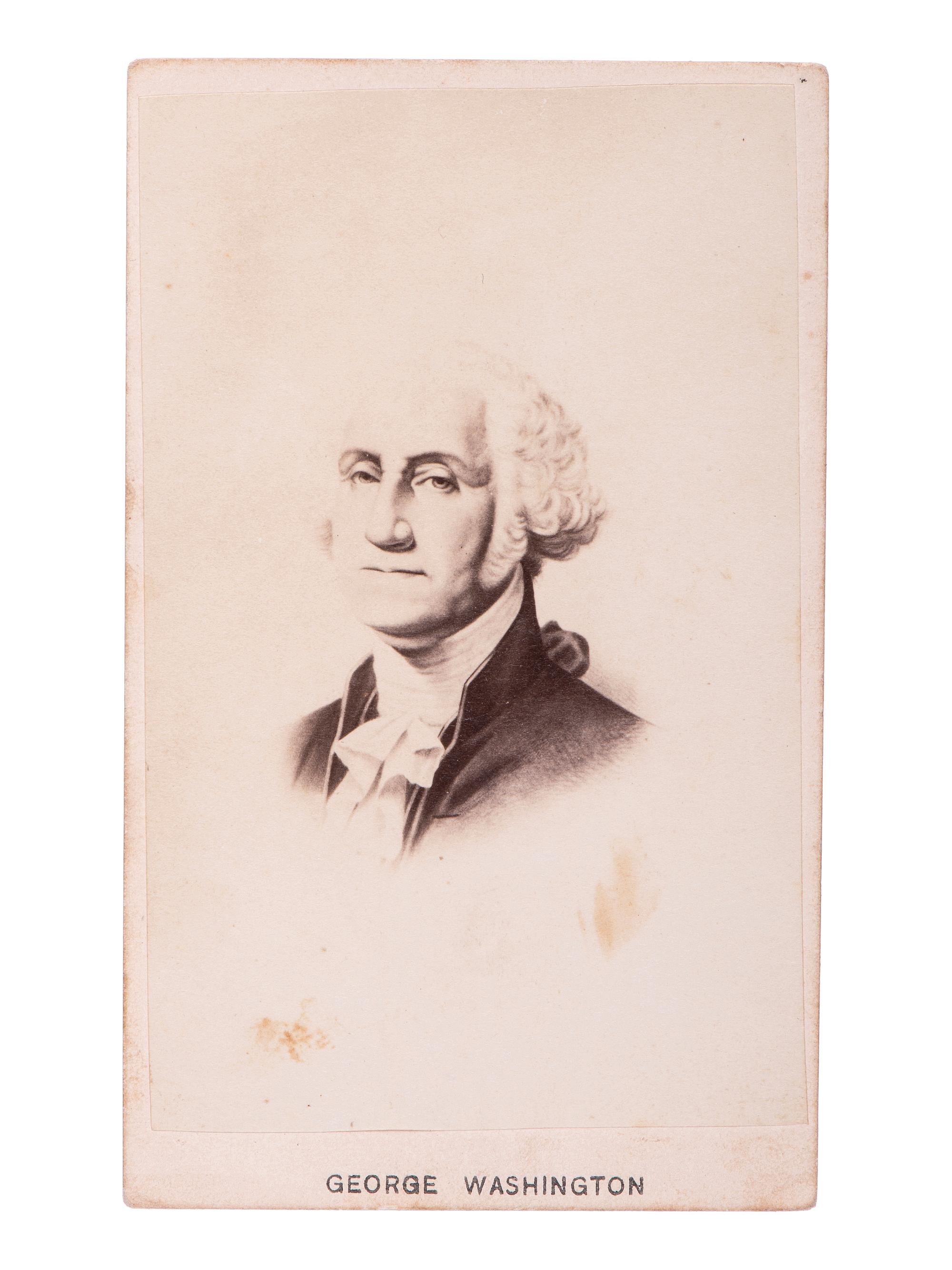 [WASHINGTON, George (1732-1799)]. A group of 5 Civil War-period CDVs, comprising: