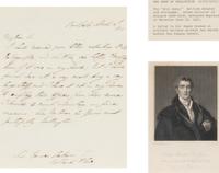 Wellesley, Arthur, 1st Duke of Wellington (1769-1852). Autograph letter signed ("Wellington") to Sir James Graham, Brussels, 13 April 1815.