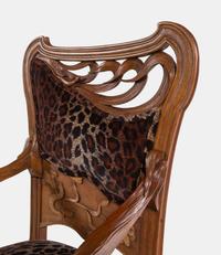 Set of Four Chairs, comprising two side chairs and two armchairs