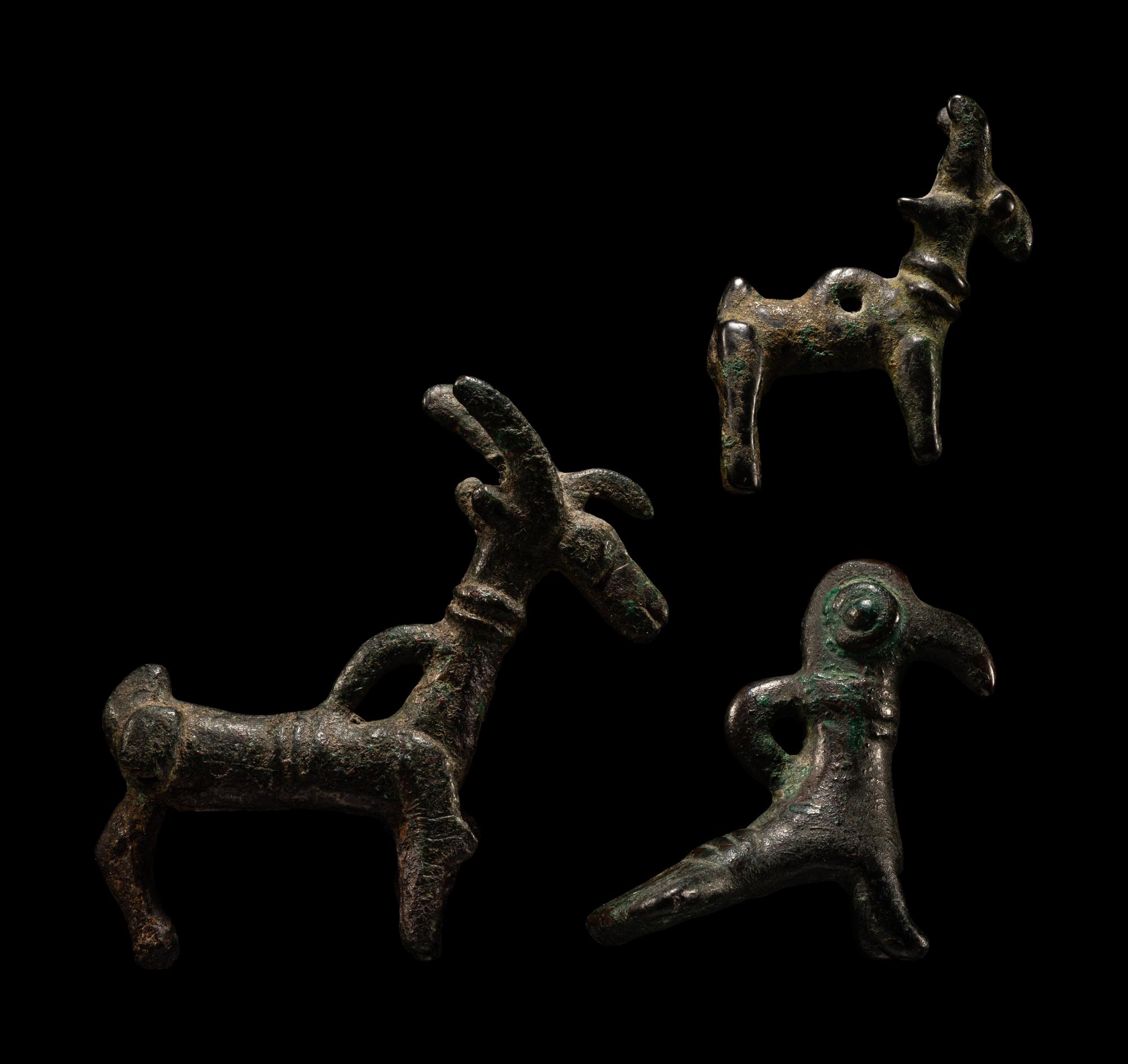 Three Luristan Bronze Animals