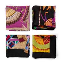 Four Hermès 90cm Silk Scarves