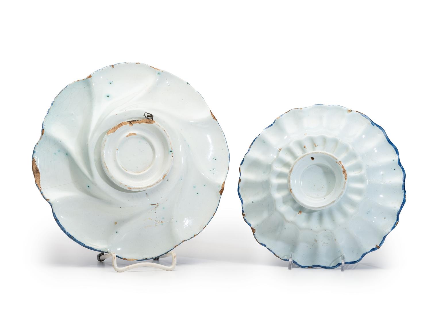 Two Delftware Lobed Bowls