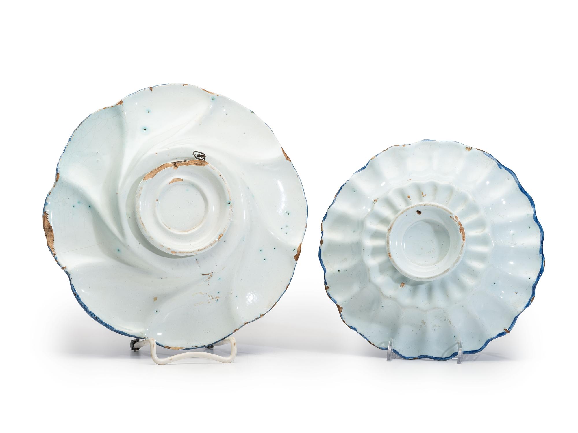 Two Delftware Lobed Bowls
