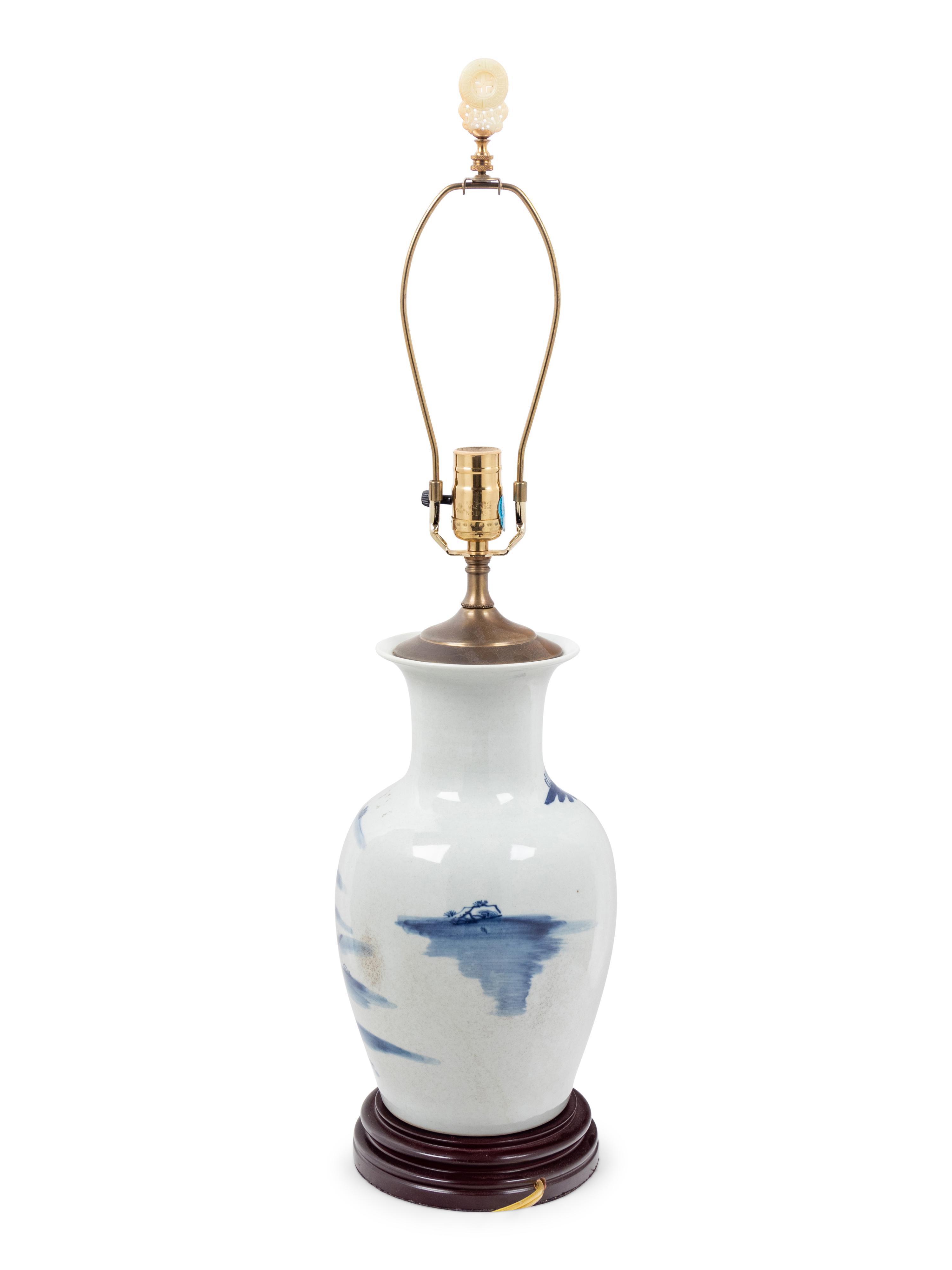 A Chinese Porcelain Vase Mounted as a Lamp